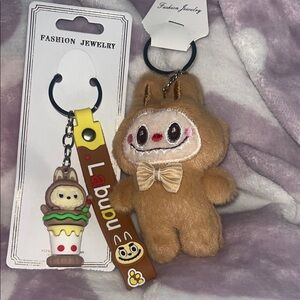 •Have It Your Way• Set of Two Labubu Fashion Keychains - New
